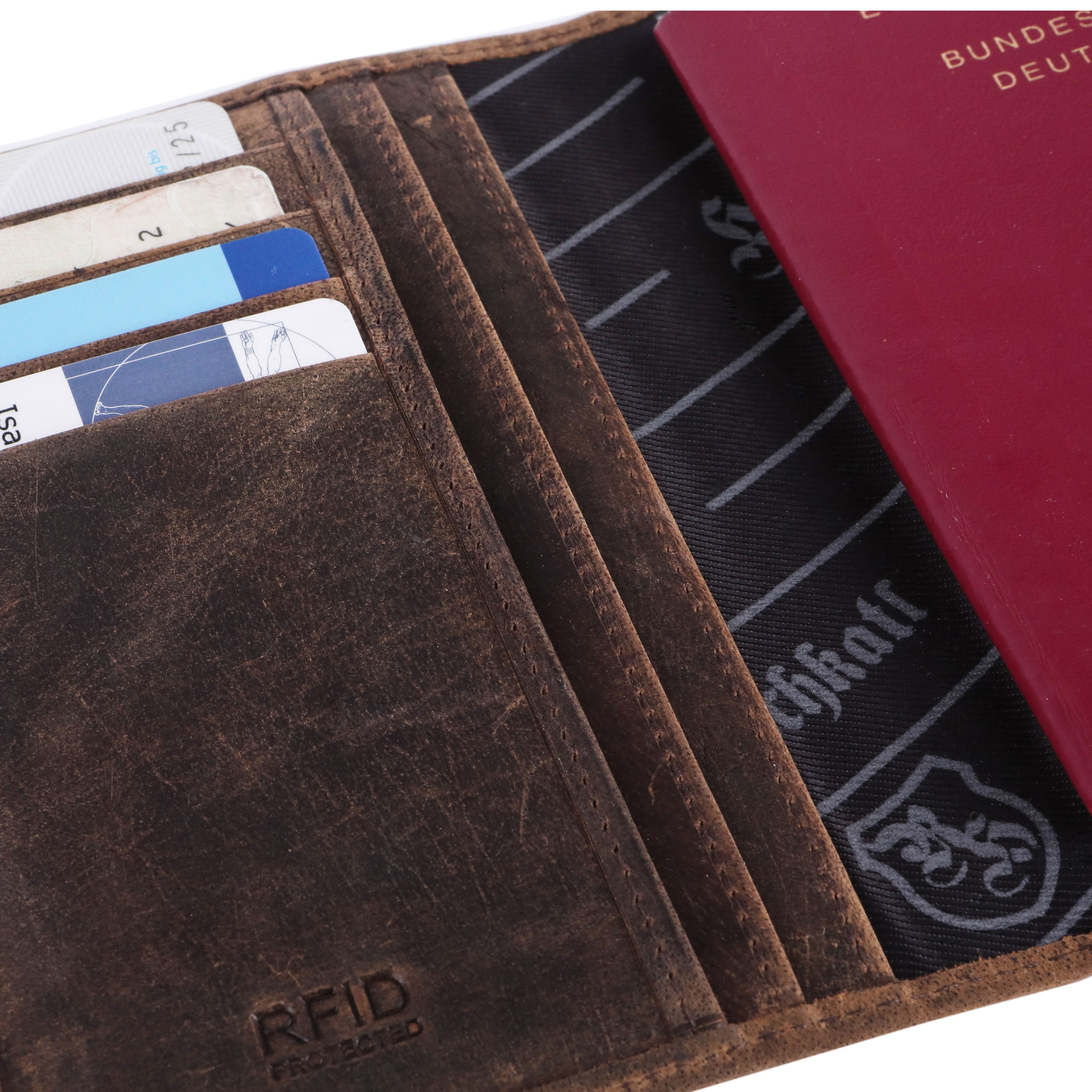 Reisepass-Etui, Reisepasshülle Geldbeutel Herren Hodalump & Ratschkatl