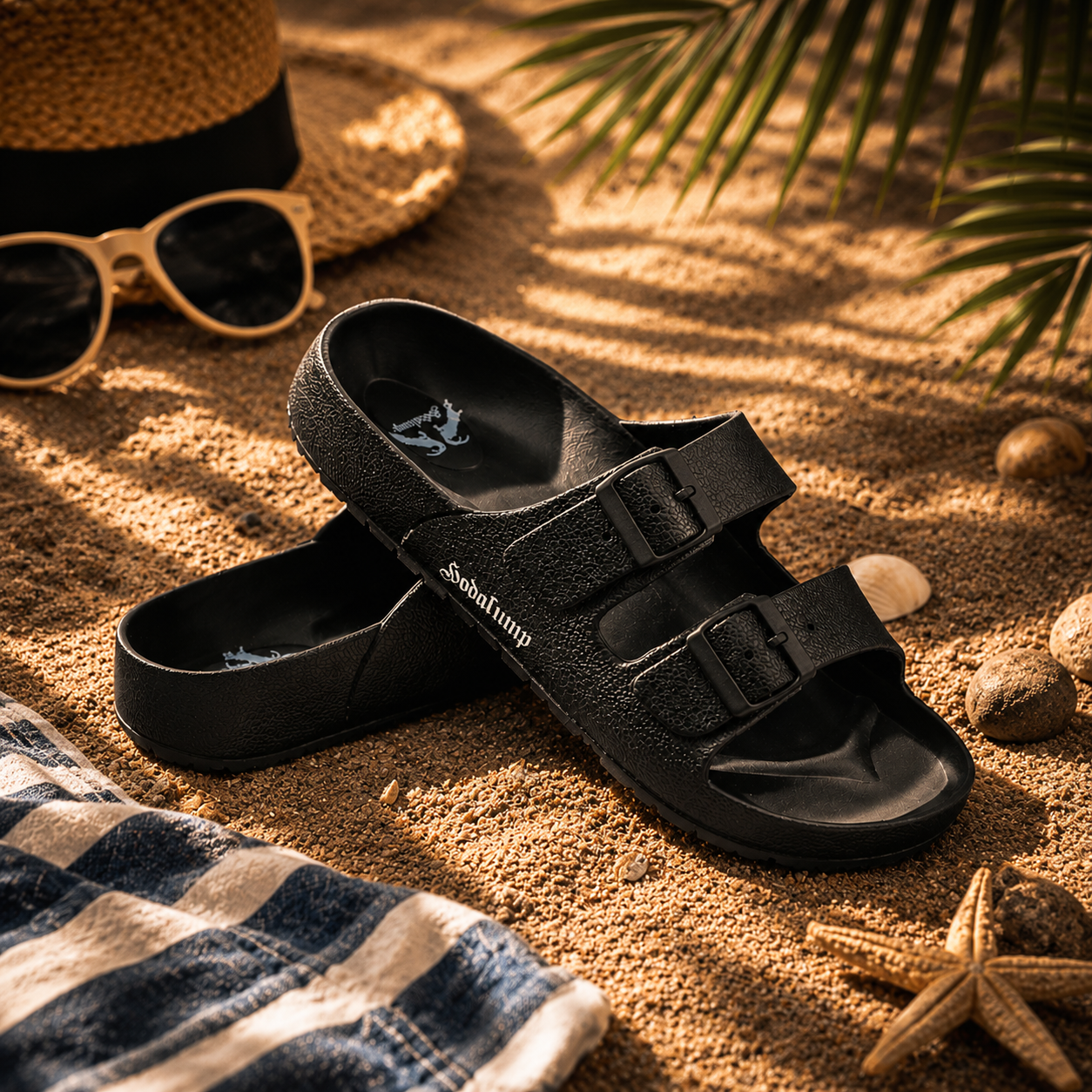 Hodalump PVC Sandalen Schwarz