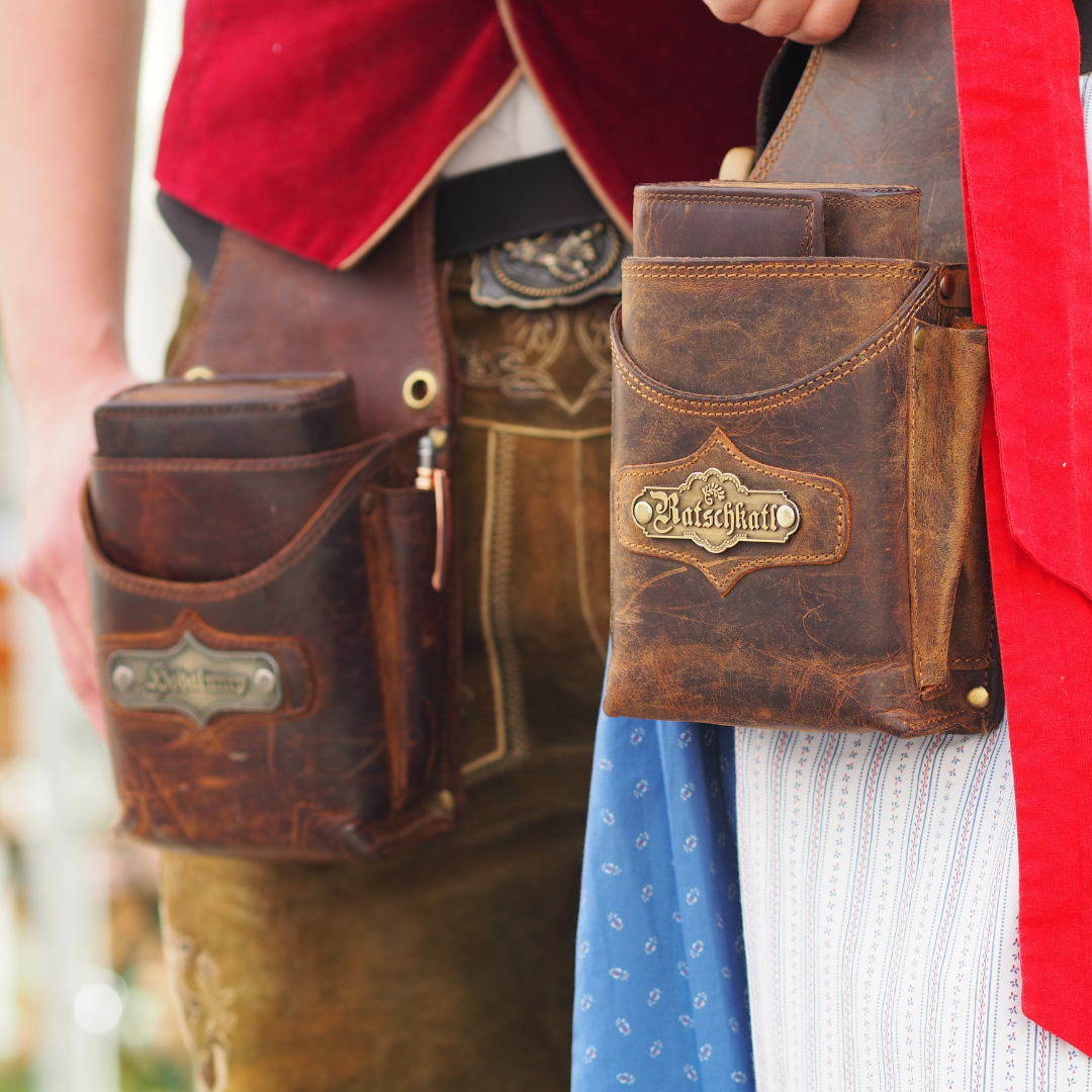Kellner-Gürteltaschen aus Leder von Hodalump – robust, stilvoll, bayerisch.
