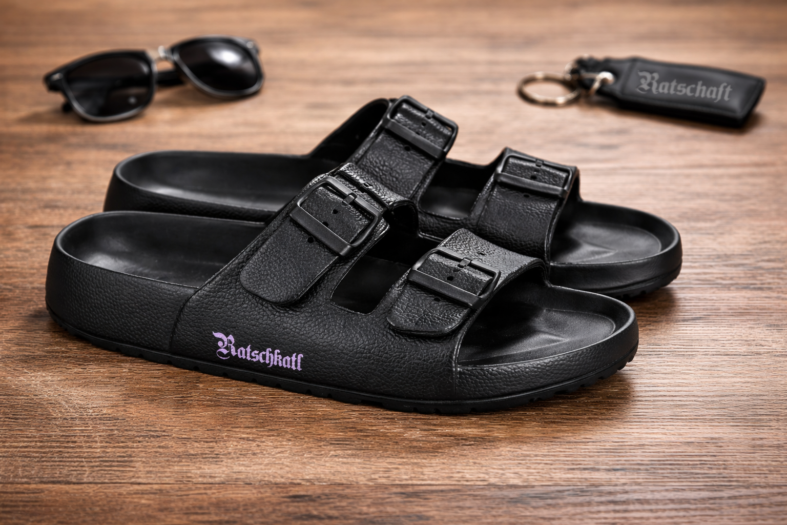 Ratschkatl PVC Sandals Black