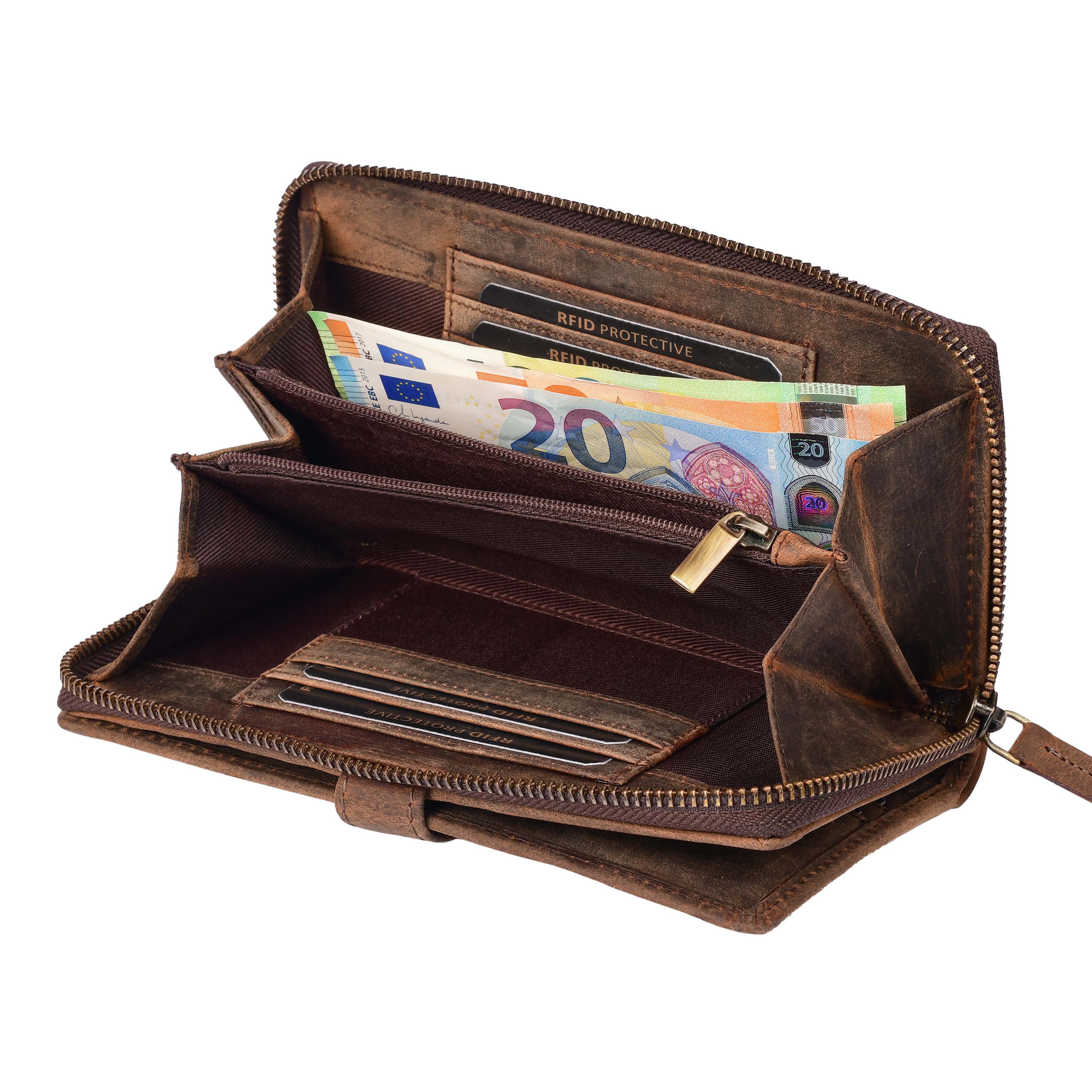 Sofferl - Hochformat Damenbörse Geldbeutel Damen Hodalump & Ratschkatl