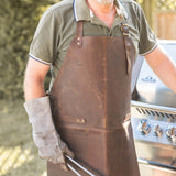 Grill-Weste aus echtem Büffel-Leder T-Shirt Hodalump & Ratschkatl