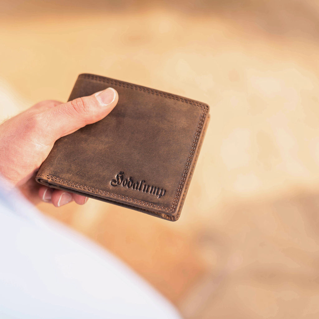 Herren-Geldbörse aus Leder als Geschenk für den Vater