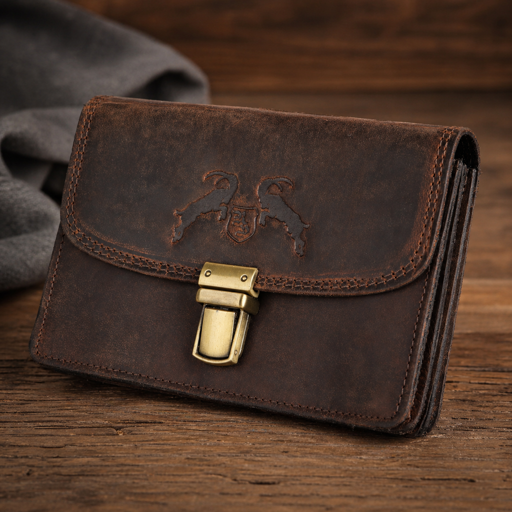 Ledertasche am Gürtel für das Oktoberfest