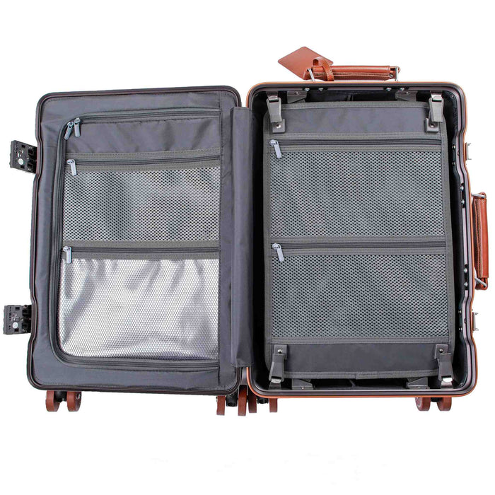 Hodalump Handgepäck Trolley Seitenansicht – robuste ultraleichte Hartschale