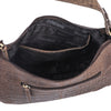 Crocodile shoulder bag