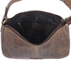 Crocodile shoulder bag