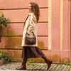 Crocodile shoulder bag