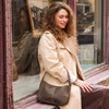 Crocodile shoulder bag