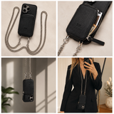 Phone Case with Shoulder Chain & Card Holder – Style Meets Functionality