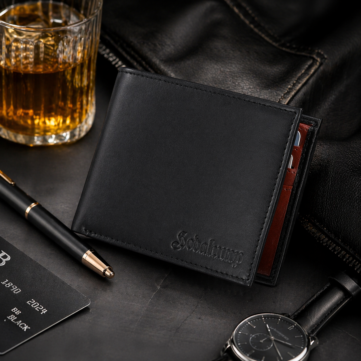 Hodalump Slim BLACK Geldbörse
