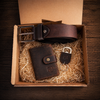 Geschenke Set/Kartenetui/Gürtel/Bieröffner