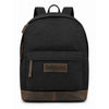 Hodalump City Rucksack Vorderansicht – zeitloses Design mit Büffelleder-Detail